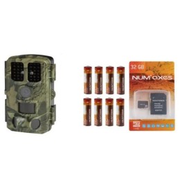 Pack 1 piège photographique PIE1077 + 8 piles AA + 1 carte mémoire 32 GB