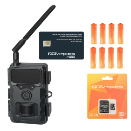 Pack 1 piège photographique cellulaire PIE1150 + 8 piles AA + 1 carte mémoire 32