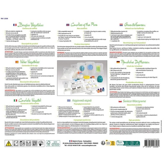 Coffret Bougies végétales