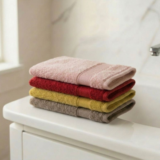 Gant de toilette coton bio coloris muscade