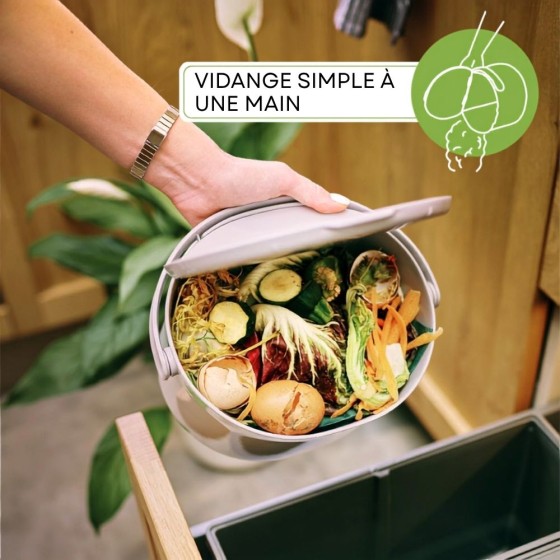 Composteur de cuisine Organko – 3,3 L – Olive