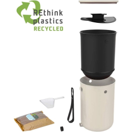 Composteur Bokashi Organko 2 – 9,6 L – Blanc crème – Activateur inclus