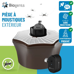 Pack BG-Mosquitaire + Recharge + Booster CO2 Biogents (Timer connecté)