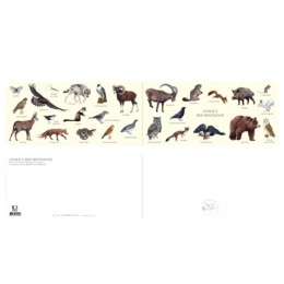 Animaux des montagnes - Carte double
