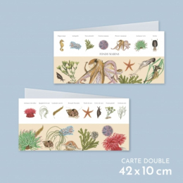 Fonds marins - Carte double