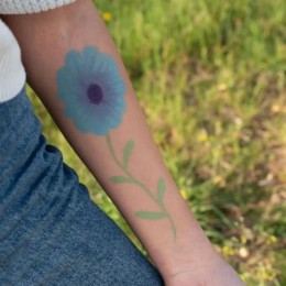 Fard de maquillage enfant à l'eau - Bleu clair