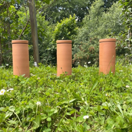 Lot de 3 Olla en terre cuite - 21 cm 2 litres