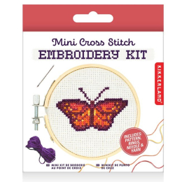 Mini broderie Pont de croix : Papillon