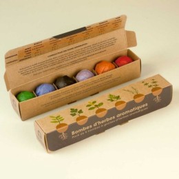 Pack de 6 bombes de graines aromatiques