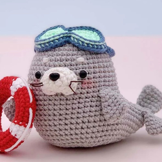 Kit Amigurumi - Phoque