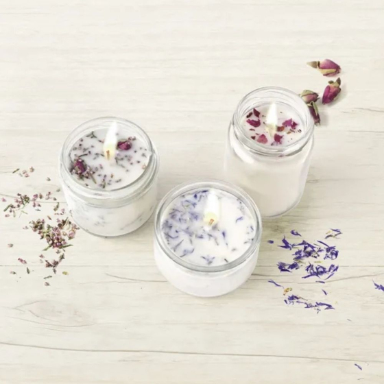 Kit DIY - Bougies Fleuries