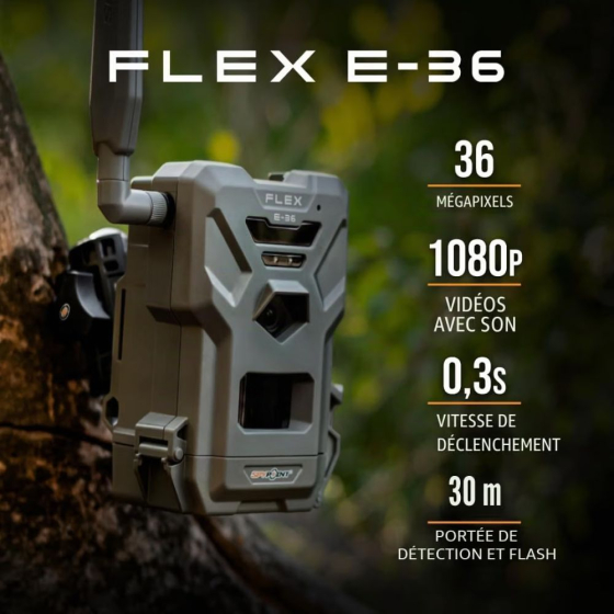 Trail Cam Spypoint Flex E36 Elite (accessoires inclus)