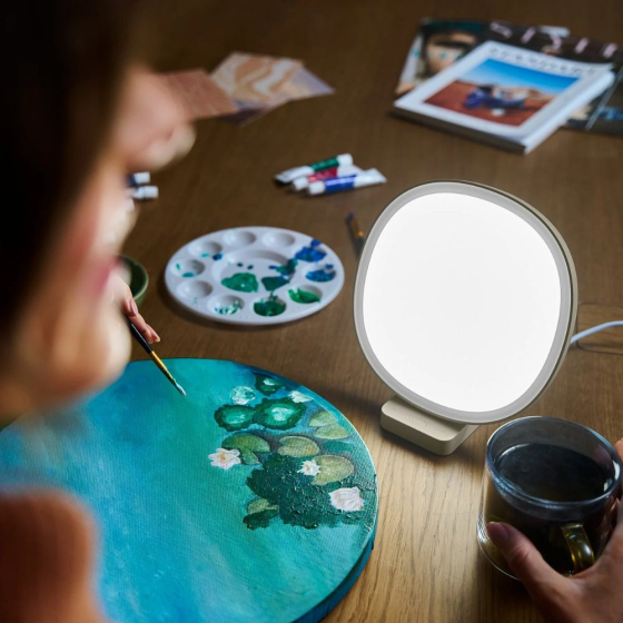 Lampe de luminothérapie Lumie Dash, coloris blanc-Pistache