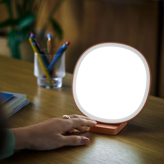 Lampe de luminothérapie Lumie Dash, coloris Terracotta