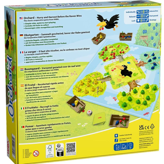 Le verger - jeu de plateau - Version internationale