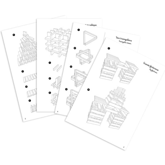 Batibloc : 200 planchettes en bois massif