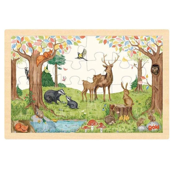 Puzzle dans la clairière 24 pièces